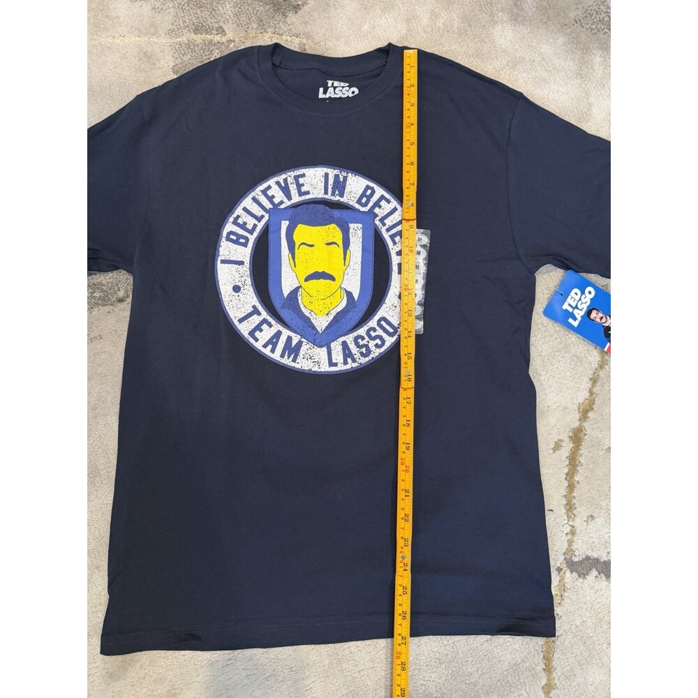NEW Ted Lasso "I Believe in Believe" Graphic T-Shirt - Navy Blue - Size Medium - Picture 9 of 11